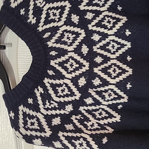 Aerie Navy and White Sweater - Picture 5 of 6